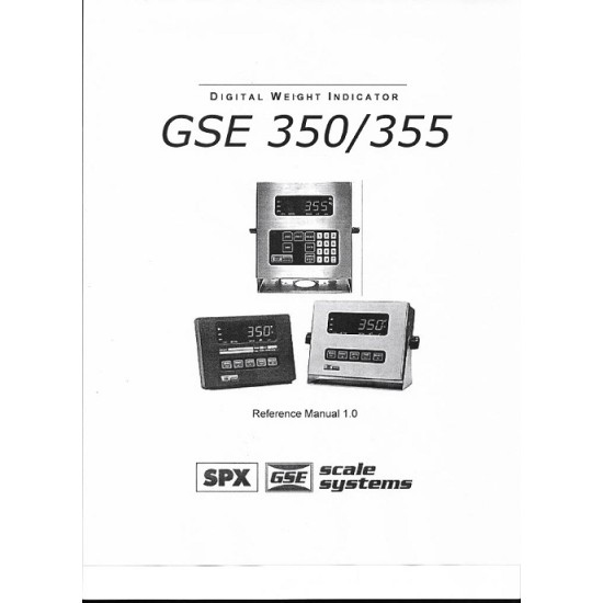 GSE 350-355 Indicator manual