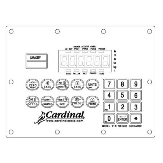 8200-D202-08 Cardinal 210 keypad