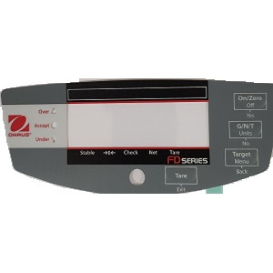 71169710 Ohaus keypad function label FD