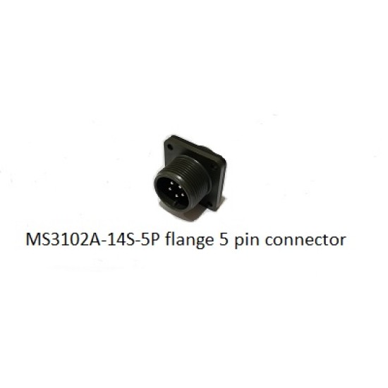 MS3102A-14S-5P flange 5 pin connector