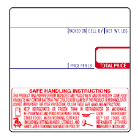 LST8030 Labels 500/roll 12 rolls/case