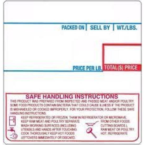 LST8040 Labels 500/roll 12 rolls/case