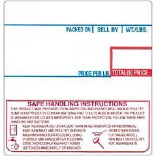 LST8040 Labels 500/roll 12 rolls/case