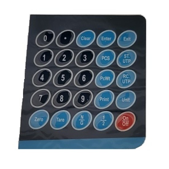 Keypad overlay for TCM2 counting scale