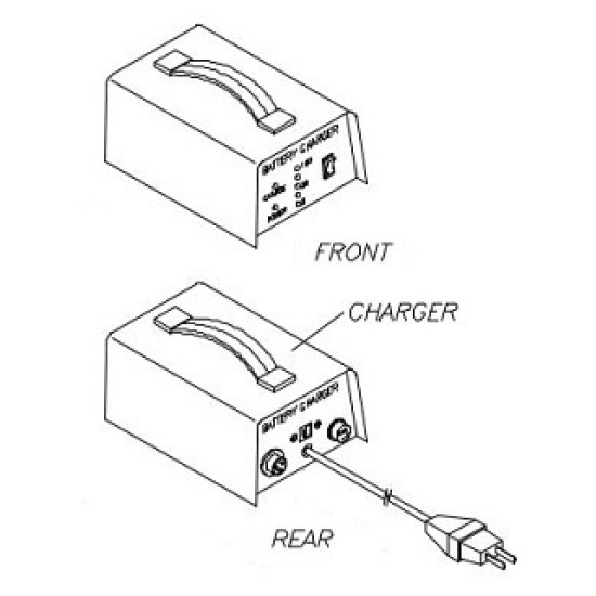 ZCP2 Cas battery charger w/cable CPS