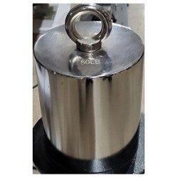 50 lb M1 test weight chrome w/eyebolt