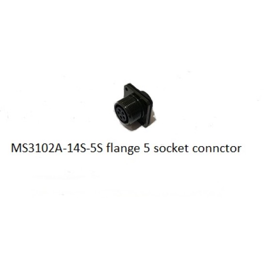 MS3102A-14S-5S flange 5 socket connector